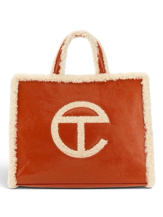 Telfar Handbags - ✨💎NWT💎✨ UGG X TELFAR Large Limited edition Orange Leather & Shearling-Trim Tote